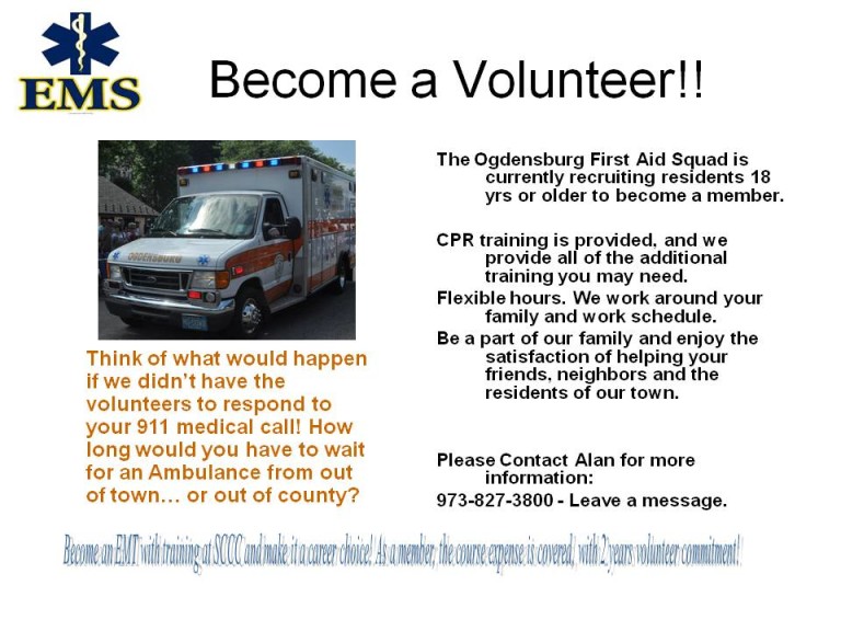 First Aid Squad Borough of Ogdensburg